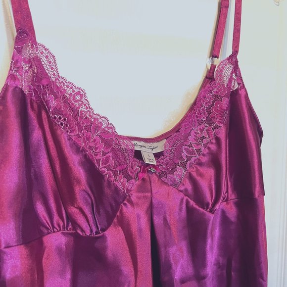 Morgan Taylor Intimates-2 PC. Nightgown LG & Robe XL-Lace/Diamond/Sparkle-NWT - Picture 8 of 16
